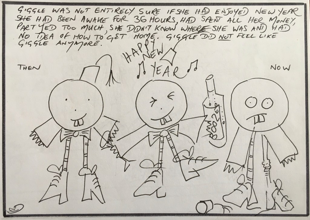 Giggle has mixed feelings about her New Year partying