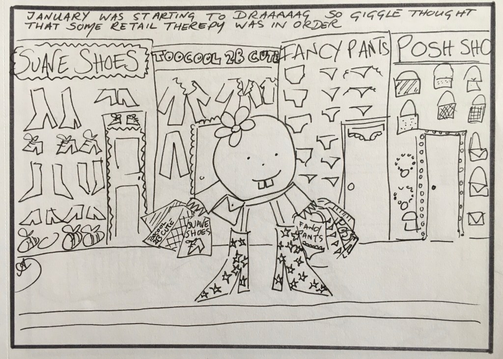 Giggle tries some retail therapy 