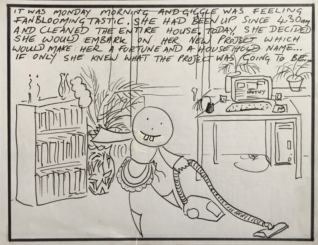 It was Monday morning and Giggle was feeling fantastic 