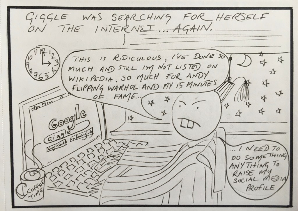 Giggle was searching for herself on the Internet ... again